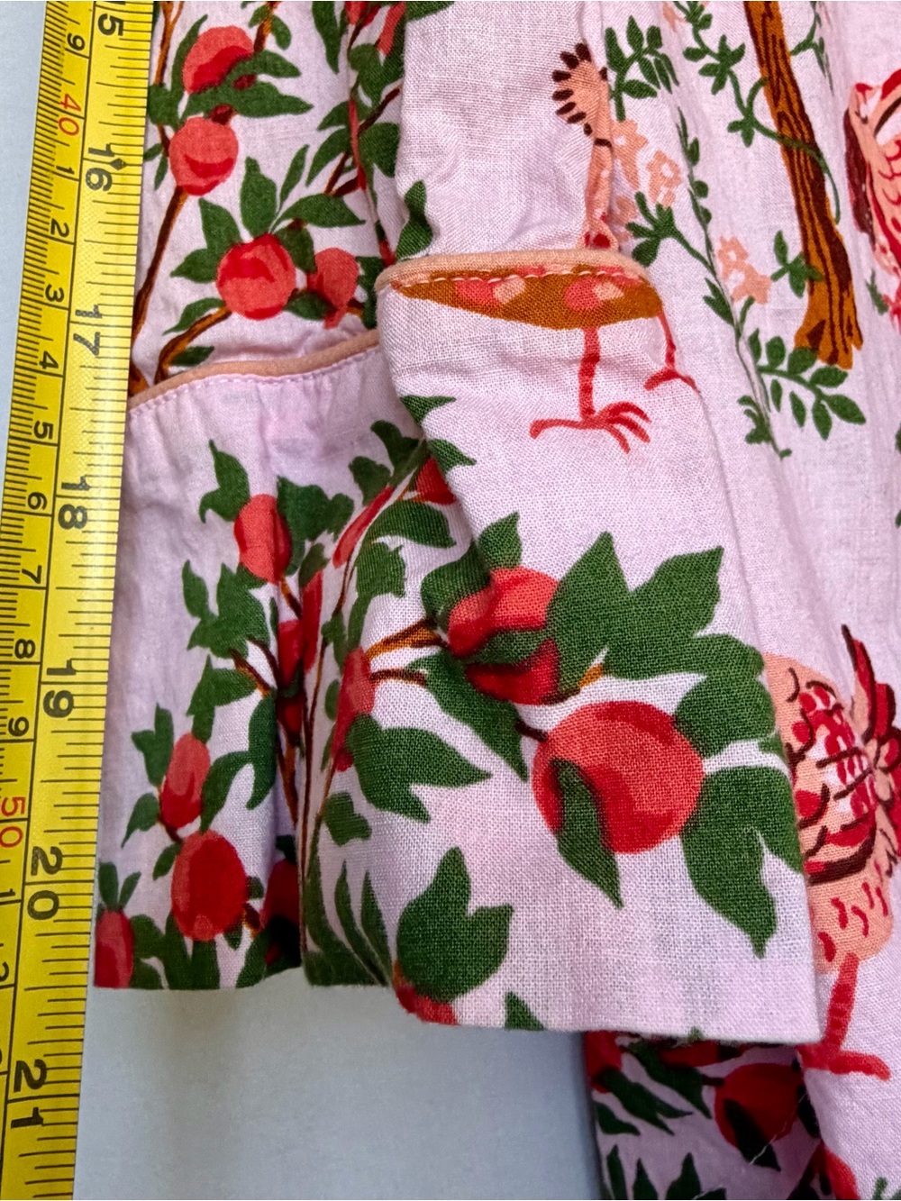 Printfresh Hen House Chicken Orchard Pajama Top Sz M Pink Organic Cotton Cottage - Picture 6 of 16